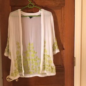 Topshop Embroidered Kimono